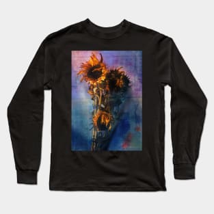 Sunflowers Mixed Media 02 Long Sleeve T-Shirt